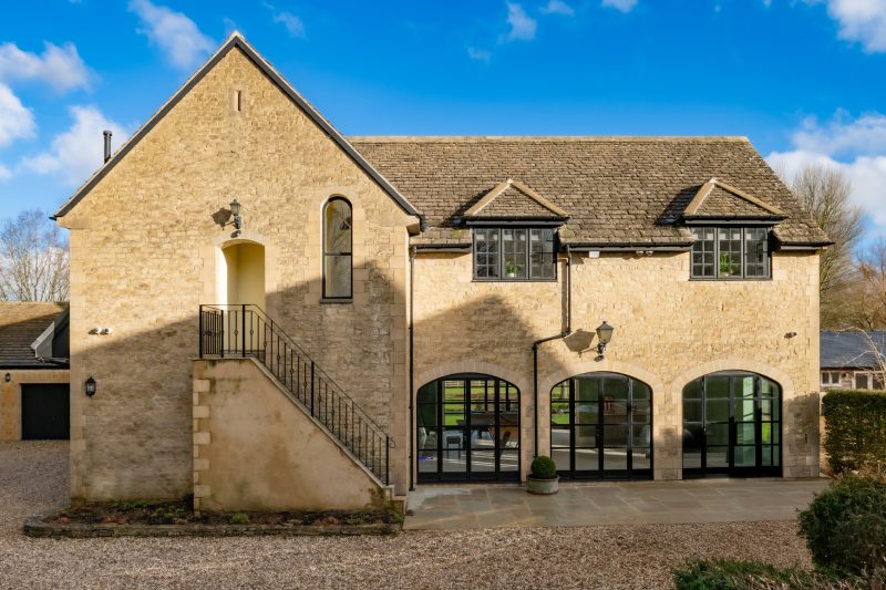 Exterior of The Coach House, a holiday cottage in Ewen set within a country estate
